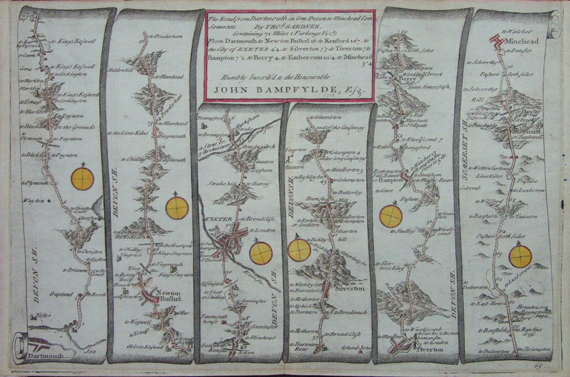 Map of Devon